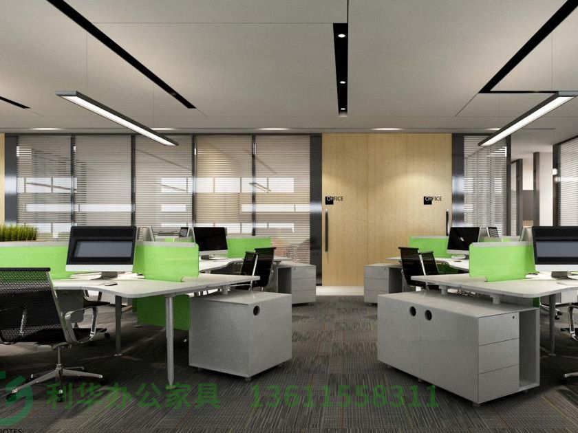 宿迁09-开敞办公区(平港式风格样板间)