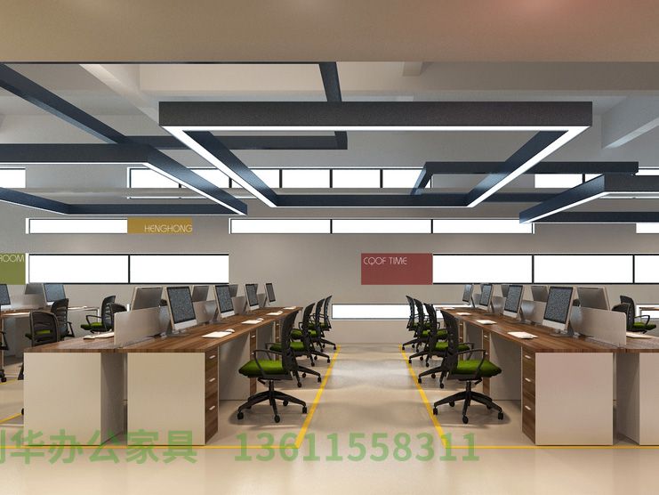 连云港02-开敞办公区(现代风格样板间)