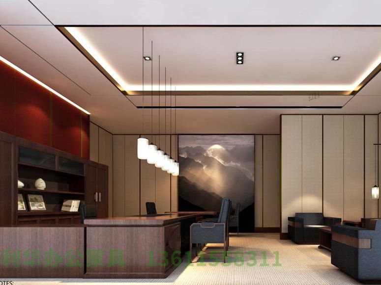 宿迁08-总经理室（中式风格样板间）