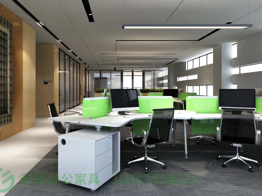 宿迁08-开敞办公区(平港式风格样板间)