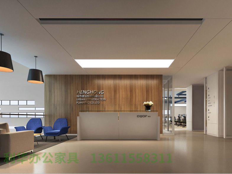 连云港01-前台接待区(现代风格样板间)