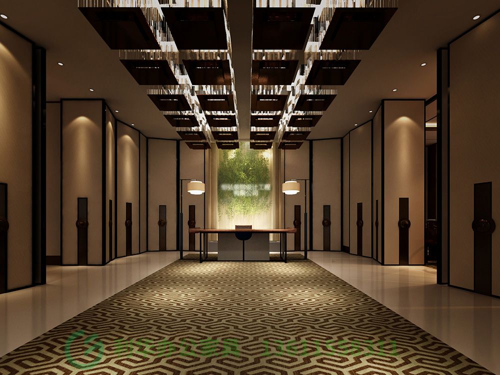 宿迁01-前厅接待区（中式风格样板间）